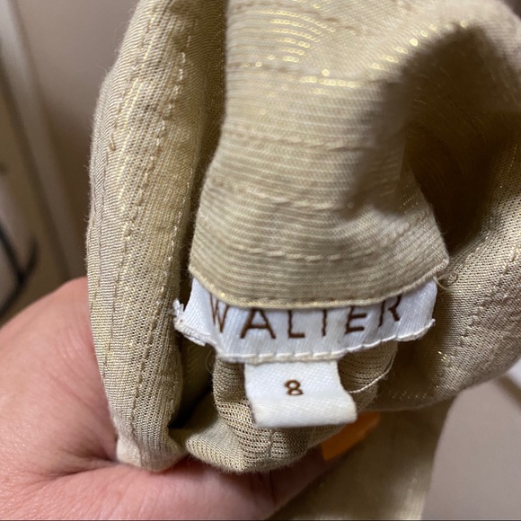 Walter Gold Thread Beautiful Light Midi Dress - Picture 13 of 14